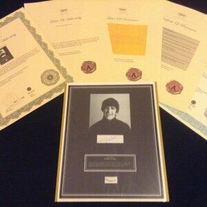 Beatles Rare Ringo Starr Lock of Hair